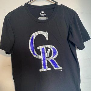 Men's Fanatics Colorado Rockies Black Tshirt (Medium)